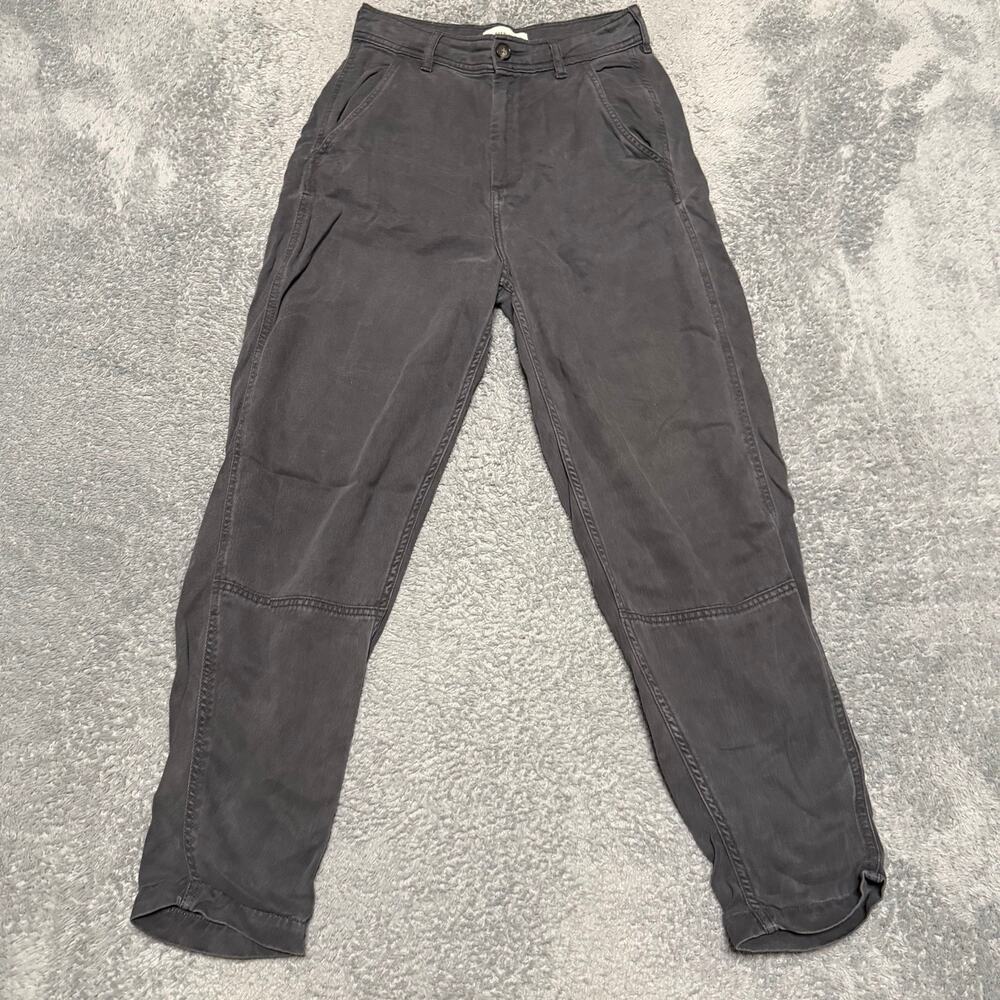 Everlane Pants Womens 0 (27x27) Gray Tencel High Waisted Tapered Trouser